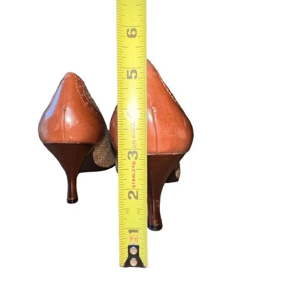 Enzo Angiolini Flexo Keiran Medium Brown Fabric Round Toe Pumps Wmns Sz 10 READ - Picture 6 of 13